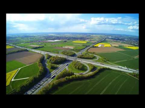 Autobahnkreuz Werl (Luftaufnahme mit Drohne)