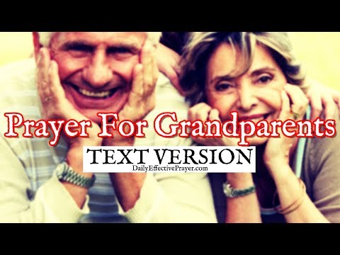 Prayer For Grandparents (Text Version - No Sound) Video