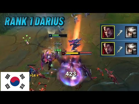 Rank 1 Darius RaiderGO plays against his first Challenger Korean Camille