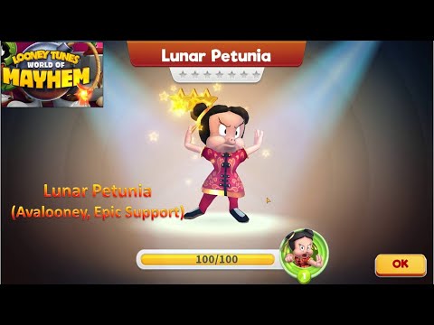 [*/\*] Looney Tunes World of Mayhem - Unlock Lunar Petunia (Avalooney, Epic Support, Lunar)