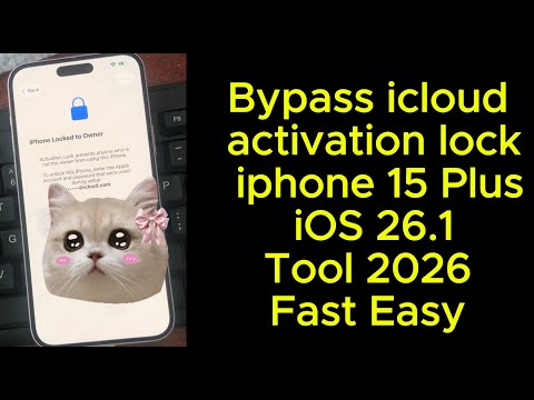 Bypass icloud activation lock iphone 15 Plus iOS 26.1via Tool 2026 Fast Easy /Nothing Bypass A12 103