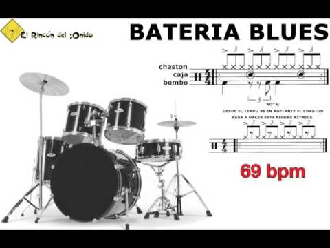 Bateria blues 69 bpm
