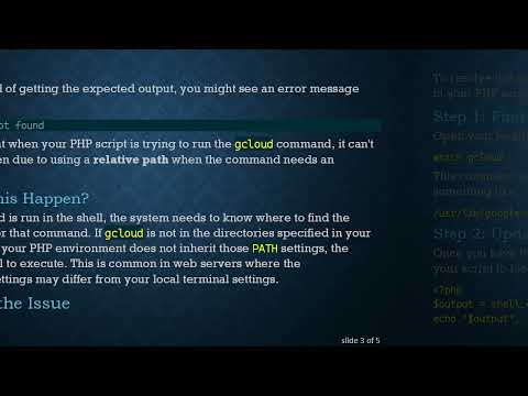 How to Fix the gcloud Command Not Found Error in PHP Shell Execution