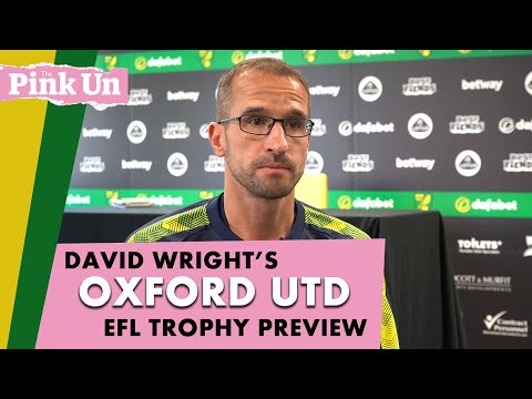 David Wright ahead of Oxford United EFL Trophy test