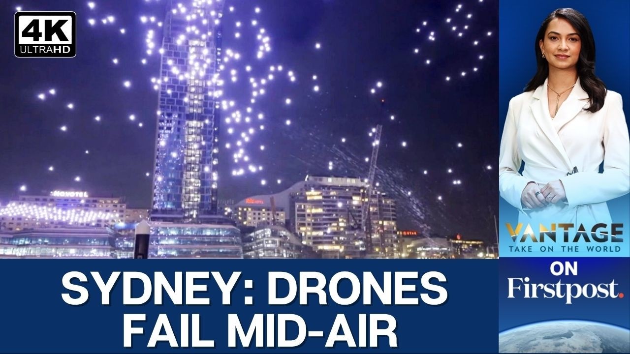 Australia: Drone Show Disaster in Sydney as Dozens Crash Mid-Air | Vantage on Firstpost | 4K