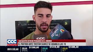 SAN MARTÍN ENTRENÓ PENSANDO EN EL DOMINGO