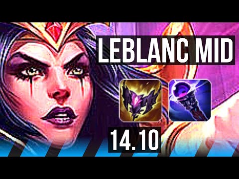 LEBLANC vs EKKO (MID) | 67% winrate, 11/3/4 | EUW Master | 14.10