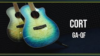 Video thumbnail for Электроакустическая гитара  Cort GA QF by МузZone Астана