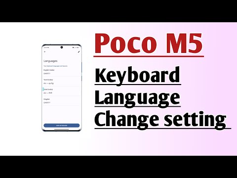 Poco M5 Keyboard Language Change setting