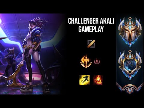 Akali vs Qiyana Mid Lane - Korean Challenger - Patch 10.2