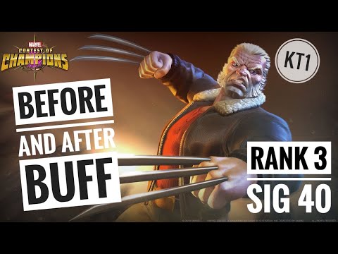 R3 Sig 40 Old-Man Logan Pre And Post Buff Comparison! ROL WS Test Fight!