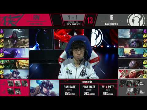 RW VS IG Game 3 Highlights   2018 LPL Playoffs 3rd Place I  RW VS IG 게임 3 주요 장면 2018 LPL 플레이 오프 3 위