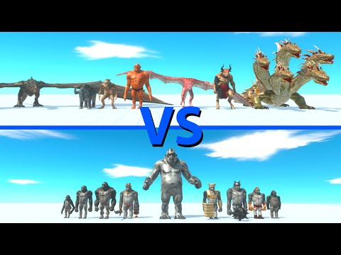 Team FANTASY vs Team MUTANT PRIMATES - Animal Revolt Battle Simulator ARBS
