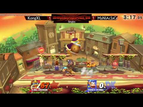 SmashaPalooza 36: Winners Finals - KongXL (King Dedede) vs MaNiAcJaCe (Sheik, Diddy Kong)