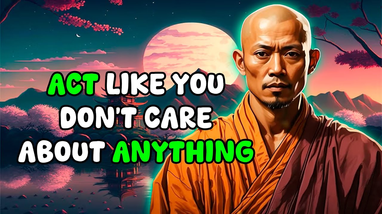 ACT AS IF NOTHING AFFECTS YOU - Buddhist Wisdom