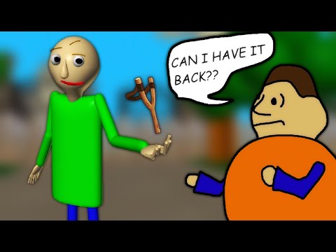 "That's my slingshot!" Baldi's Basics in Super Lots of Content