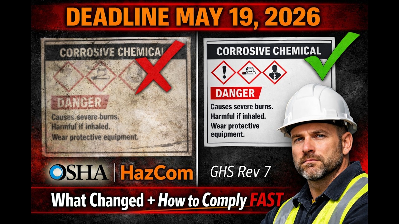 OSHA Extends HazCom Deadlines – New 2026 Rules for Labels, SDS & Training