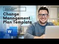 How To Create A Change Management Plan Template In Word