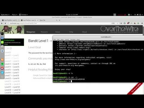 OverTheWire-Wargames-Bandit Level 1 → Level 2