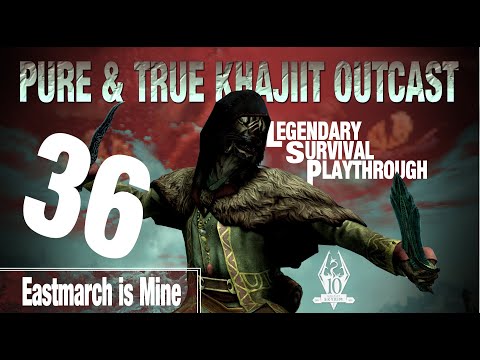 Pure & True Khajiit Outcast Build (36) Eastmarch is mine - Skyrim AE Legendary Survival