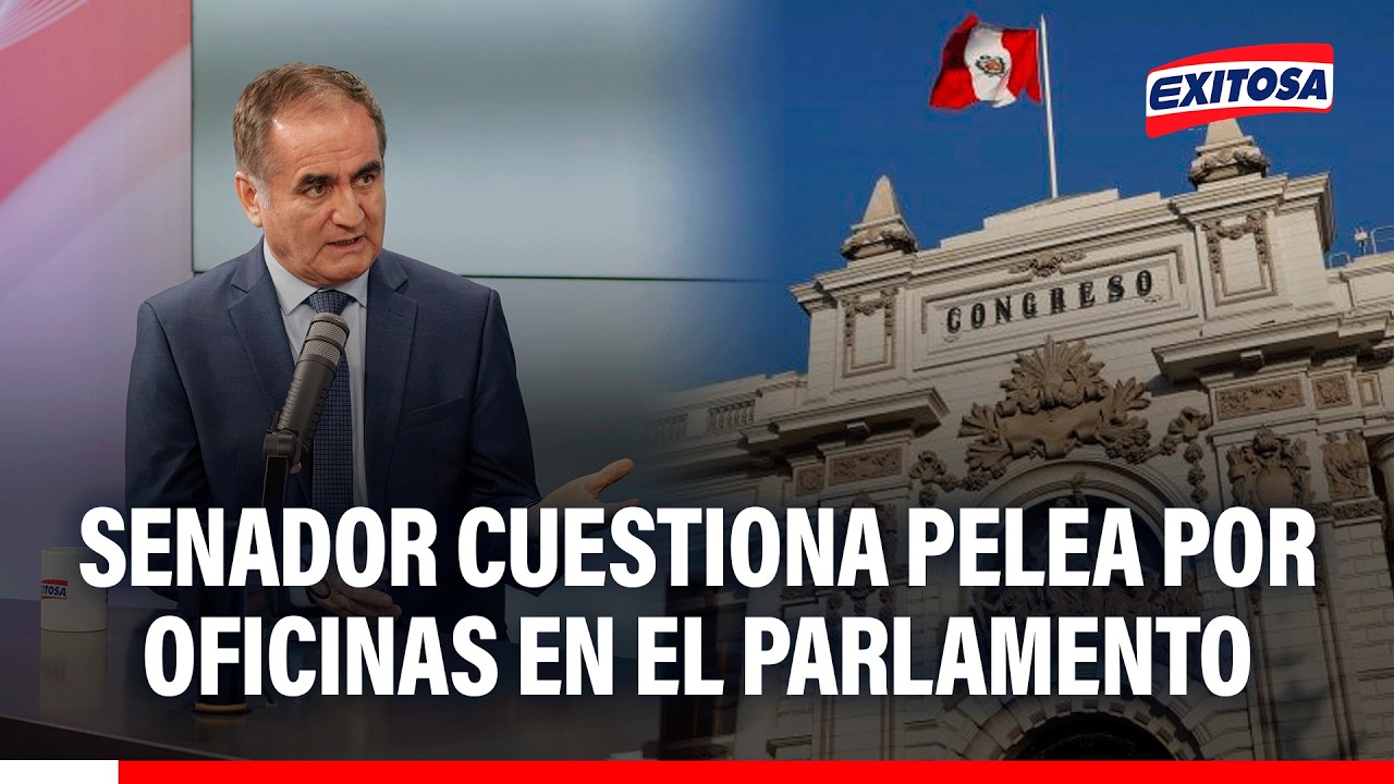 🔴🔵 Senador Carlos Caballero cuestiona pelea por oficinas en el Parlamento