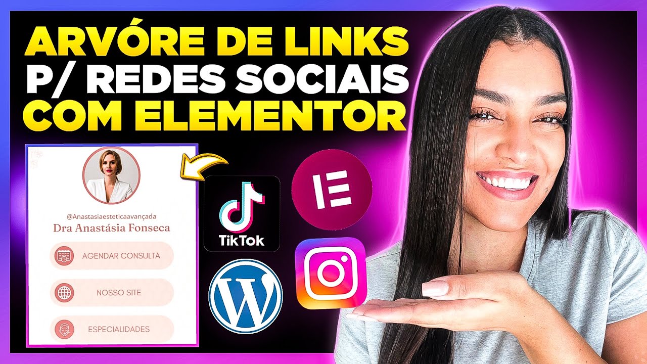 Como Criar um LINKTREE NO ELEMENTOR e WordPress para Redes Sociais [Página de Links Elementor]