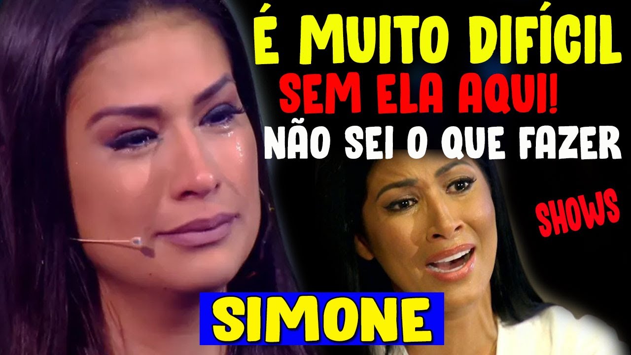 🚨 URGENTE, SIMONE E SIMARIA: Simone mostra dificuldades para cumprir agenda de shows da dupla