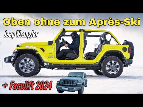 Jeep Wrangler Facelift 2024 im Check: Benziner und 4xe PHEV | Bonus: Test im Schnee | 4K