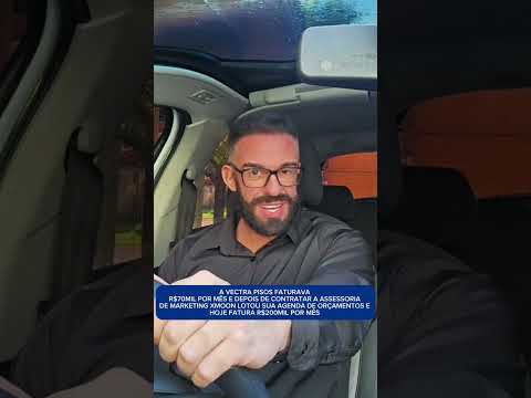 Depoimento em vídeo de um cliente sobre os resultados conquistados.