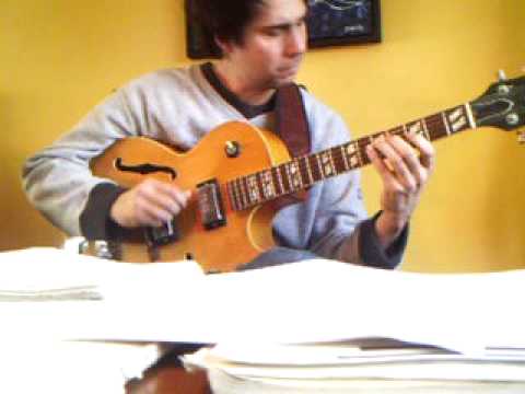 david gauthier qui improvise à  la guitare jazz sur  byebye blackbird AVI