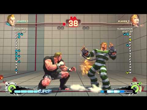 pikagoma [Abel] vs KOMA99YEN [Cody] SSF4 Japanese Online Ranked Matches - TRUE-HD
