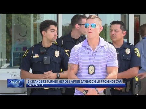 Bystanders, police recognized for saving 2-year-old left in hot car