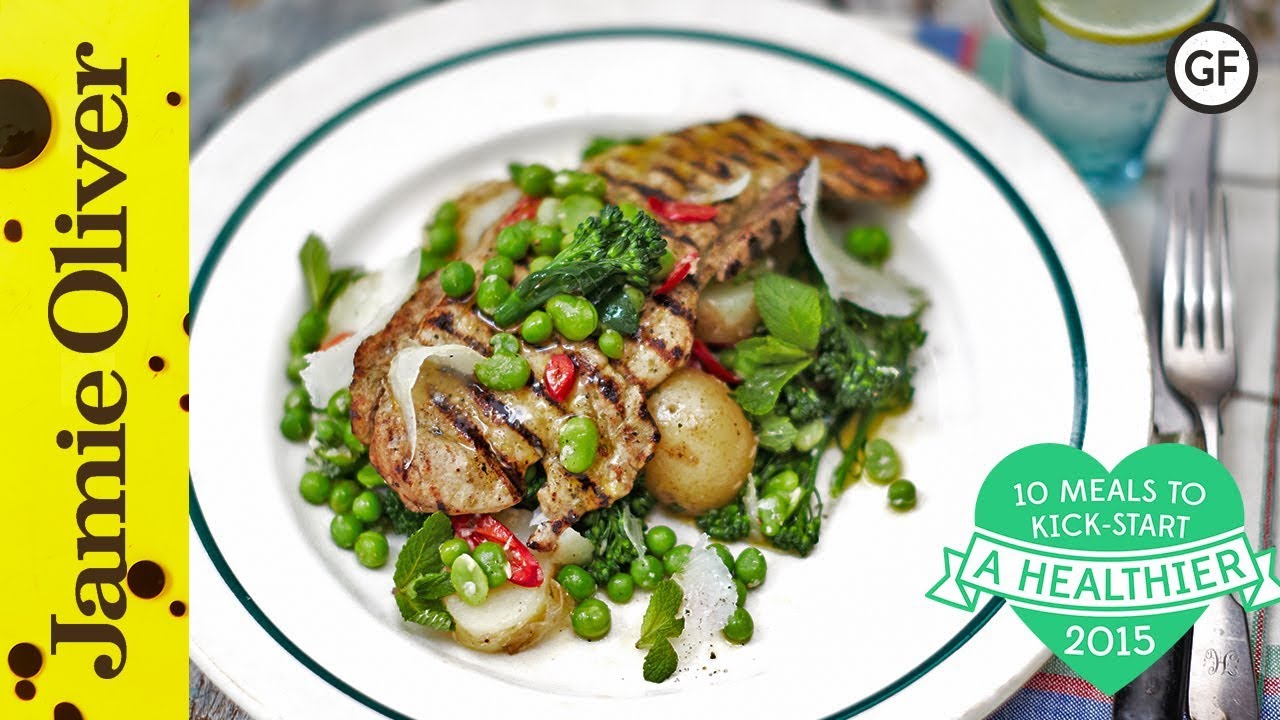 Chargrilled pork escalopes: Jamie Oliver