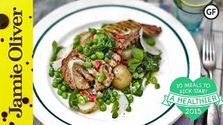Healthy Pork Escalope with Super Greens | Jamie Oliver | #10HealthyMeals