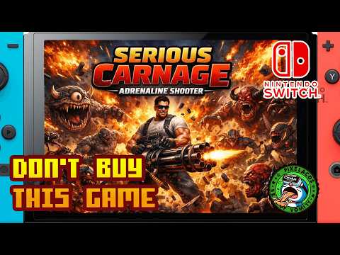 Serious Carnage - Adrenaline Shooter - (Nintendo Switch 1) - Framerate & Gameplay - 4K