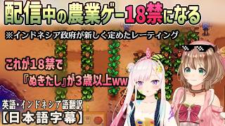 以前からも配信していた『Stardew Valley』がインドネシア政府の新基準で18禁になった話など[ホロライブID切り抜き/翻訳字幕/アイラニ・イオフィフティーン/アユンダ・リス]