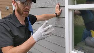 How to remove hard water stains from windows.