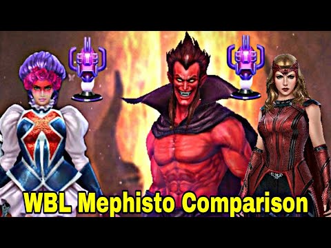 Psylocke Captain Britain VS Wanda WBL Mephisto Comparison With Rage - Marvel Future Fight