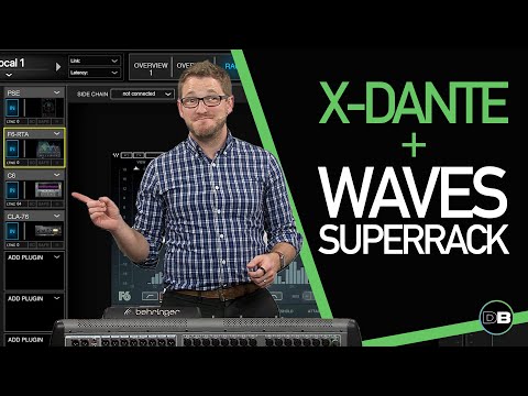 Behringer X32 - X-Dante & Waves SuperRack - 6 Insertable Racks