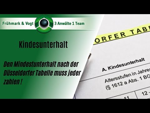 Child support: Everyone must pay the minimum amount!