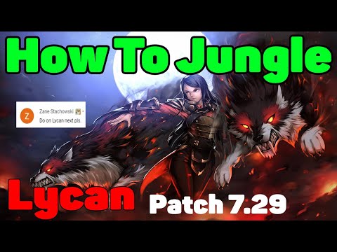 DoTa 2 How To Jungle Lycan Patch 7.29 Midas / Dominator / Armlet / Vladmir's
