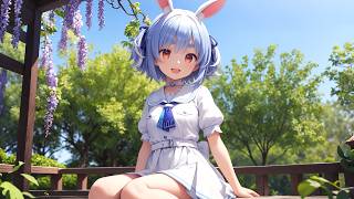 【Veo 3 AI動画】シネマティックな世界×兎田ぺこら 藤棚と新緑 | ホロライブ / AIアニメーションコレクション