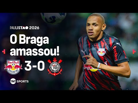 BRAGA FAZ DOIS GOLAÇOS, ATROPELA O TIMÃO E SEGUE 100%! RB BRAGANTINO 3X0 CORINTHIANS