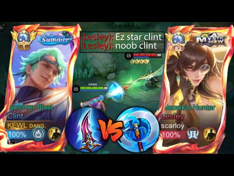 GLOBAL CLINT VS TOP 92 GLOBAL LESLEY TRASHTALKER🔥 | ONE OF THE HARDEST RANKED GAME! (WHO WILL WIN?)