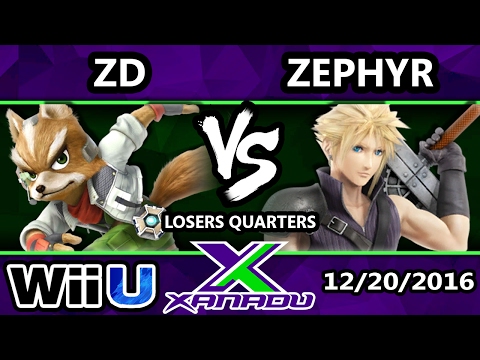 S@X 181 - ZD (Fox) Vs. Zephyr (Cloud) - SSB4 Losers Quarters - Smash for Wii U - Smash 4