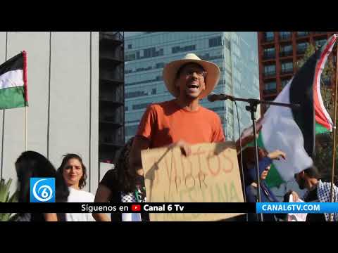 Video: Marchan miles en México; condenan bombardeos de Israel contra pueblo palestino