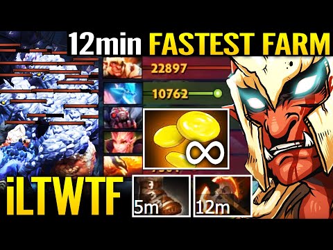 🔥 ILTW WTF Fastest Troll Warlord Farming Meta - 12min Fury + Power Treads 100% IMBA 7.29 Dota 2 Pro