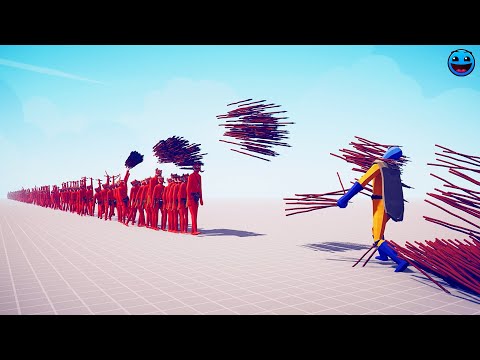 200x GOD SPEAR THROWER vs NEW SAITAMA ONE PUNCH MAN | TABS Totally Accurate Battle Simulator