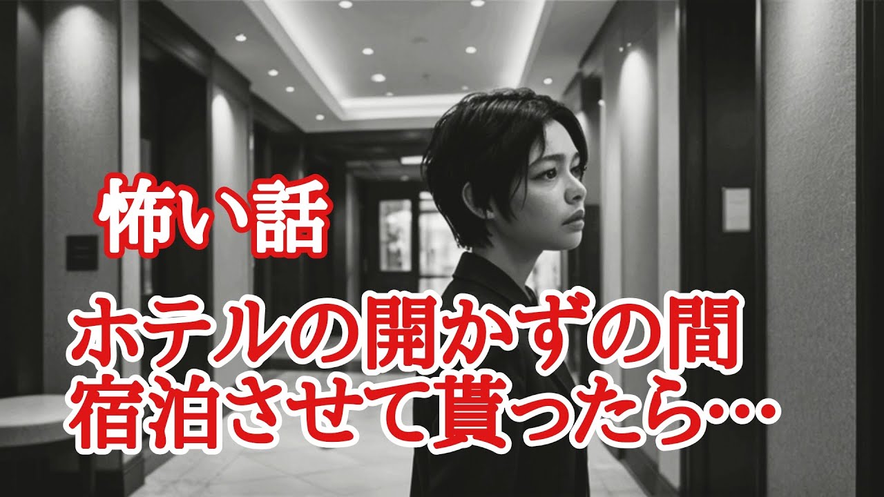 【怪談朗読】ホテルでの恐怖体験…会社の研修で…地方のホテルにある開かずの間の客室に宿泊…怪奇現象が多発した…ホテルの怖い話…