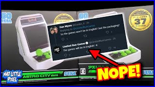 Limited Run Games Deletes Tweet Concerning English Sega Astro City Mini Version! Updates Details!